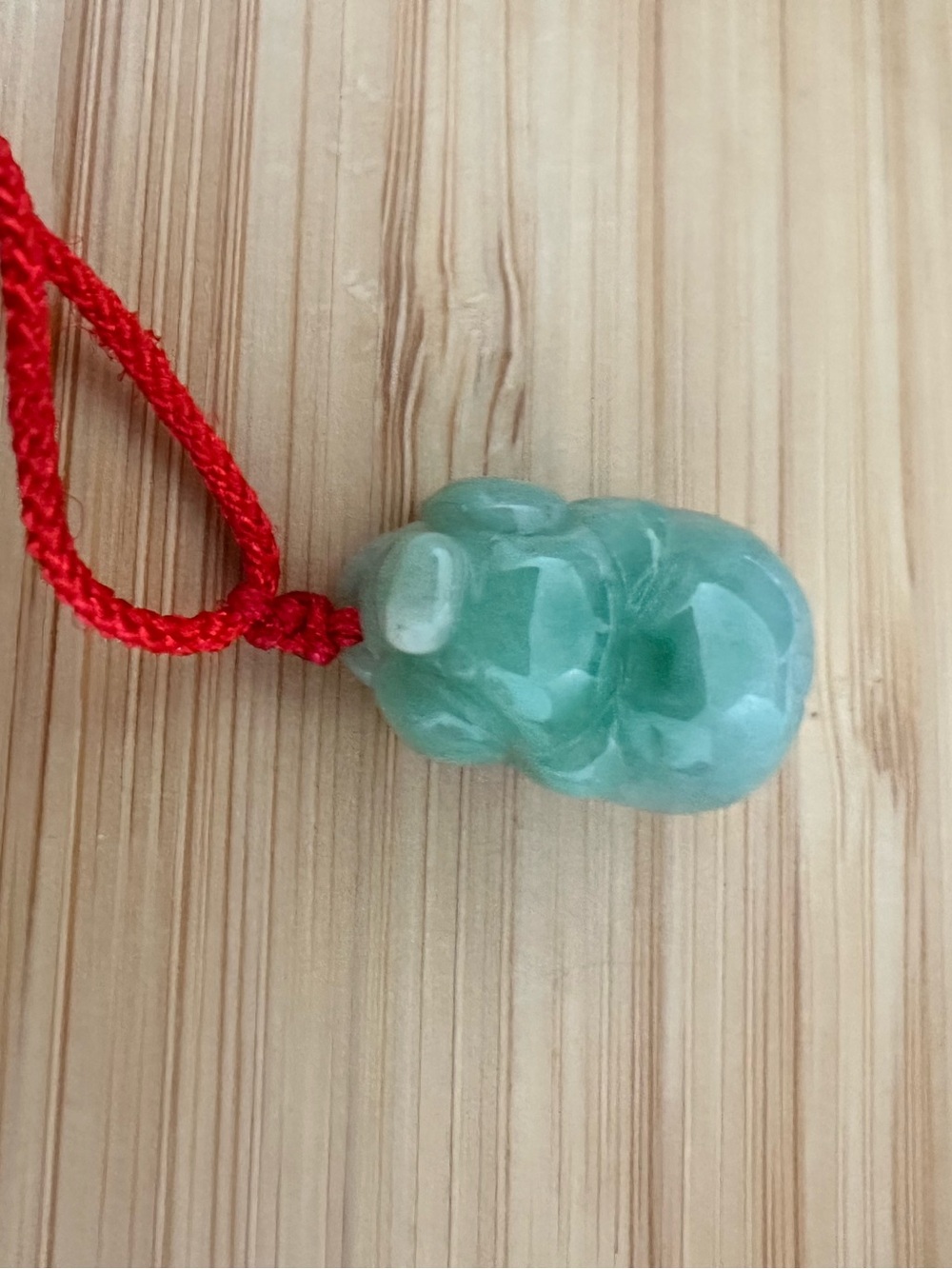 grade a jade pig necklace